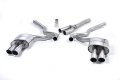 Catback výfuk Milltek Ford Mustang 2.3T EcoBoost Fastback (15-18) - verze s rezonátorem - koncovky leštěné Quad (Roush) | 