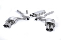Catback výfuk Milltek Ford Mustang 2.3T EcoBoost Fastback (15-18) - verze s rezonátorem - koncovky titanové Quad (Roush) | 