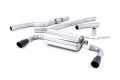 Catback výfuk Milltek BMW 4-Series F32 428i Coupe manual N20 (14-19) - verze bez rezonátoru - koncovky dual černé | 