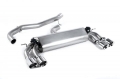 Catback výfuk Milltek VW Golf 7 R 2.0 TSI 300PS (14-16) - verze bez rezonátoru - koncovky leštěné |