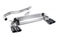Catback výfuk Milltek VW Golf 7 R 2.0 TSI 300PS (14-16) - verze bez rezonátoru - koncovky černé Oval |