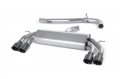 Catback výfuk Milltek VW Golf 7 R 2.0 TSI 300PS (14-16) - verze bez rezonátoru Race - koncovky černé |
