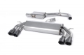 Catback výfuk Milltek VW Golf 7 R 2.0 TSI 300PS (14-16) - verze s rezonátorem Race - koncovky černé |