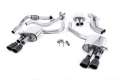 Catback výfuk Milltek Audi S5 B9 3.0 TFSI V6 Coupe/Cabrio bez sport. difer. (17-) - verze s rezonátorem - koncovky černé Oval (homologace) | 