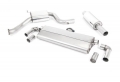 Catback výfuk Milltek VW Golf 7.5 GTi Performance Pack (17-) - verze s rezonátorem - koncovky titanové modré (homologace) | 