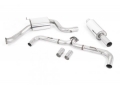 Catback výfuk Milltek VW Golf 7.5 GTi Performance Pack (17-) - verze s rezonátorem Road+ - koncovky karbonové | 