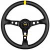 Volant Momo Modell 07 350mm - černý/černý - kůže | 