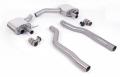 Front pipe back výfuk Milltek Audi RS7 C8 4.0 V8 Bi-Turbo (19-) - tišší verze - koncovky leštěné (homologace) | 