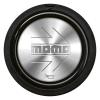 Tlačítko klaksonu Momo pro sportovní volant - stříbrné/stříbrné | 