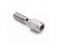 Průtokový šroub na banjo M10 x 1,0 - délka 30mm - nerezový - vývod na spínač brzdových světel