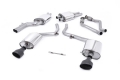 Catback výfuk Milltek Audi S5 B8 Sportback 3.0 TFSI Quattro (10-11) - verze s rezonátorem - koncovky černé Oval (homologace) | 