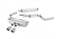 Catback výfuk Milltek Ford Focus Mk3 ST 2.0 EcoBoost 5-dv. hatchback (12-) - verze s rezonátorem - koncovky titanové (homologace) | 