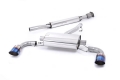 Secondary catback výfuk Milltek Subaru BRZ 2.0 (12-) - verze s rezonátorem - koncovky titanové modré (homologace) | 