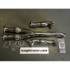 Downpipes se sportovními katalyzátory včetně Y pipe Knight Racer Nissan GT-R R35 |
