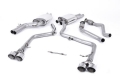 Catback výfuk Milltek Audi S4 B8.5 3.0 TFSI (12-16) - závodní verze Race - koncovky leštěné |