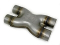 Výfuková nerezová X redukce VMS Racing délka 305mm - 2 x 63,5mm > 2 x 63,5mm |