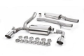 Catback výfuk Milltek Ford Focus Mk3 RS 2.3T EcoBoost 5-dv. Hatchback (16-) - verze s rezonátorem - koncovky leštěné (homologace) | 